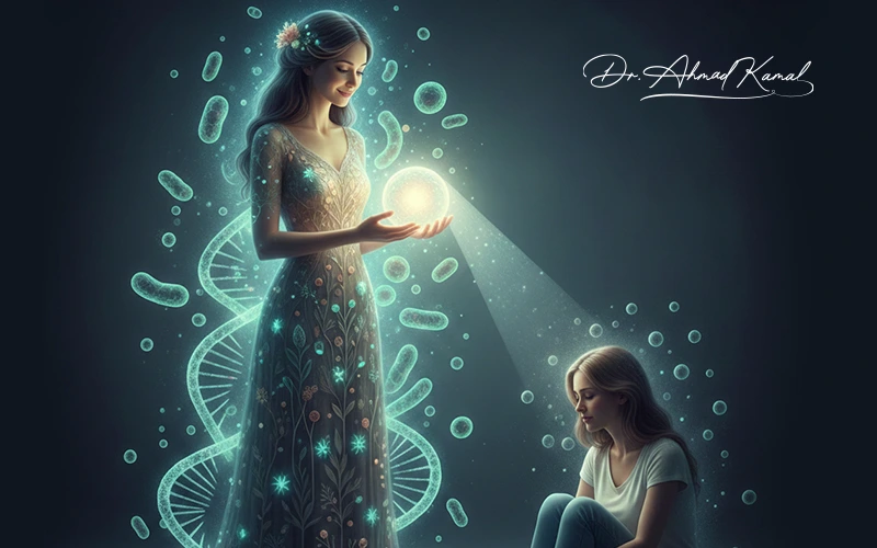 البكتيريا النافعة (Psychobiotics): ثورة الطب النفسي الغذائي في علاج القلق من الجذور